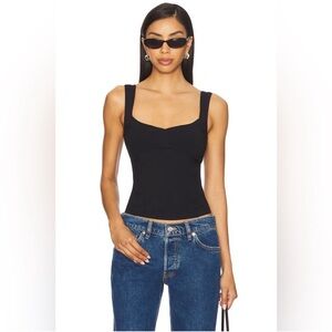 Free People Somewhere Sometime Cami in Black